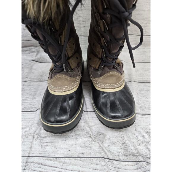 Sorel Joan of Arctic Snow Brown Waterproof Leather Women's Boots NL1540 Size 9 - Picture 3 of 15